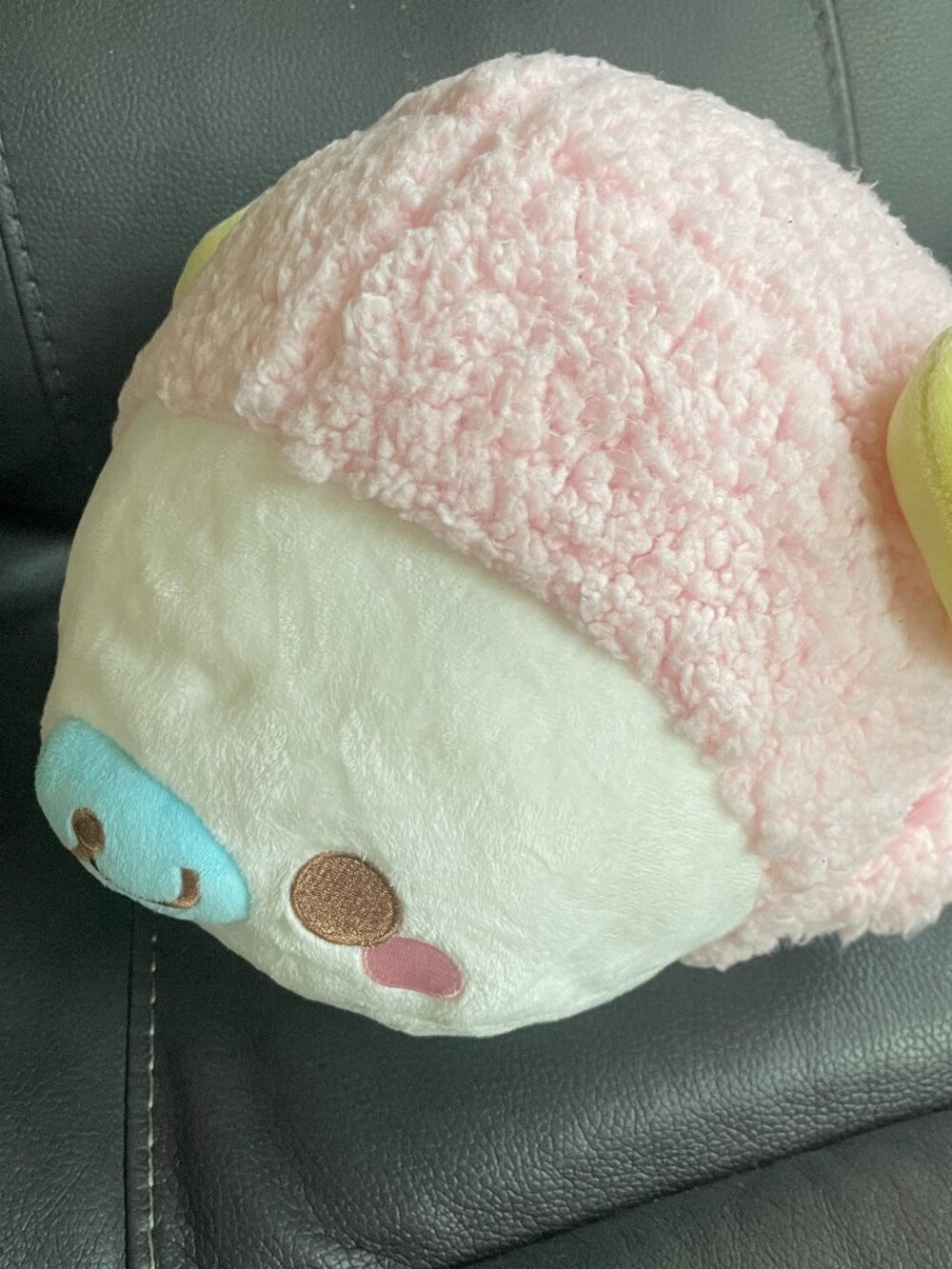 2024 San-X Mamegoma 15" Siro-Goma Pink Ram Seal Costume Fluffy Plush Sheep NWT